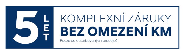 5-letá záruka Hyundai, bez omezení kilometrů
